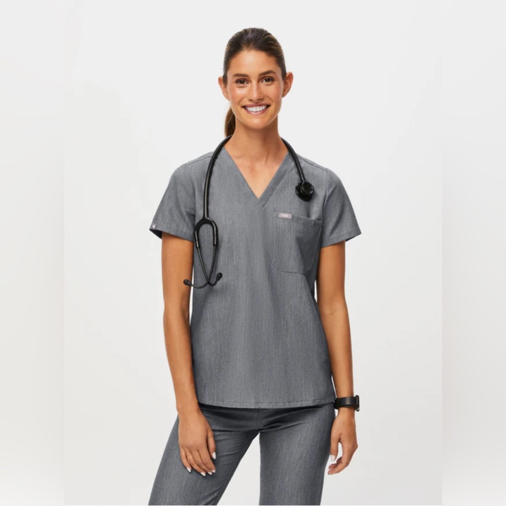 FIGS Graphite Catarina scrub top